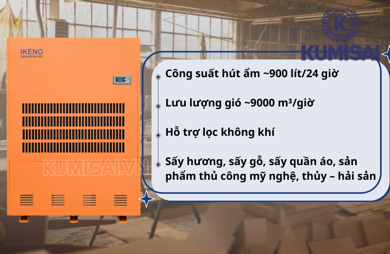 Một số lợi ích nổi bật của máy hút ẩm IKENO IRD-9000S