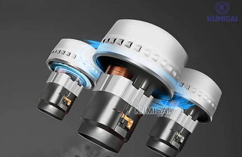 TopClean 380T sở hữu 3 motor hoạt động với công suất lớn