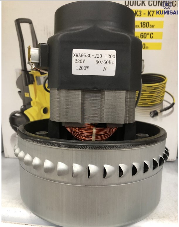 Motor máy hút bụi Ametek 1200W bền chắc, vận hành mạnh mẽ
