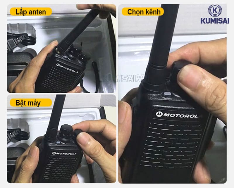 Cách sử dụng bộ đàm Motorola GP 1000 đơn giản