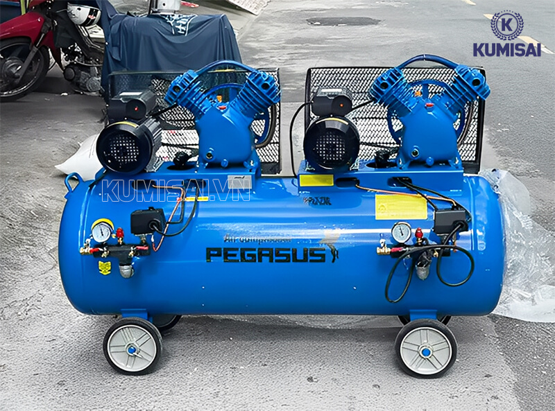 Mua máy nén khí Pegasus TM-V-0.25/12.5x2-230L tại Kumisai.vn
