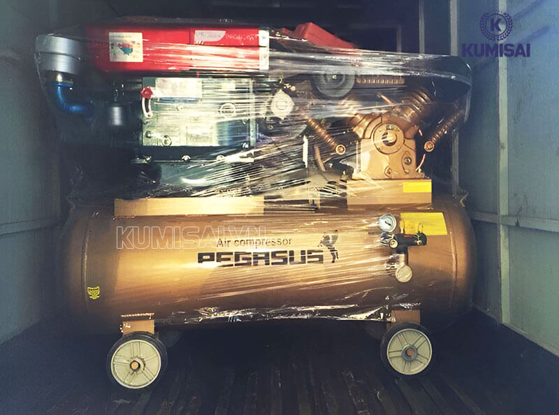 Mua máy nén khí chạy dầu Pegasus TM-W-1.6/8-500L ở Kumisai.vn