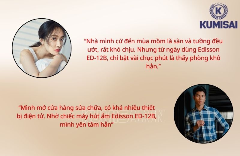 Người dùng nói gì về máy hút ẩm Edison ED-12B?