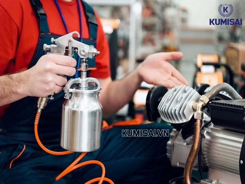 Nguyên lý hoạt động của máy nén khí phun sơn