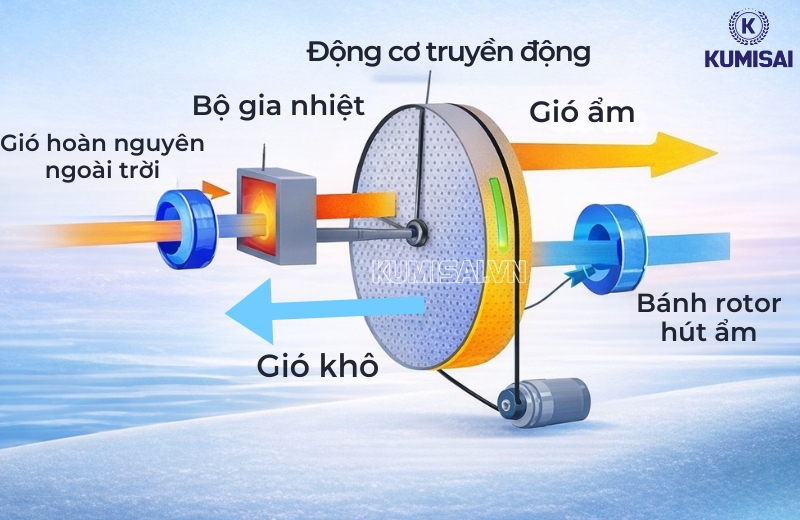 Nguyên lý vận hành của máy sử dụng rotor