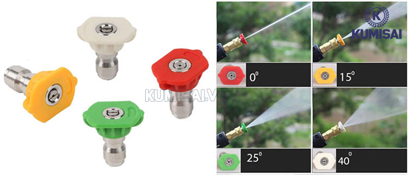 Nhiều đầu phun xịt, linh hoạt sử dụng 