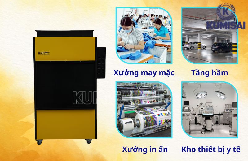 Những nơi mà máy hút ẩm Harison HD-504DR phát huy tốt tác dụng