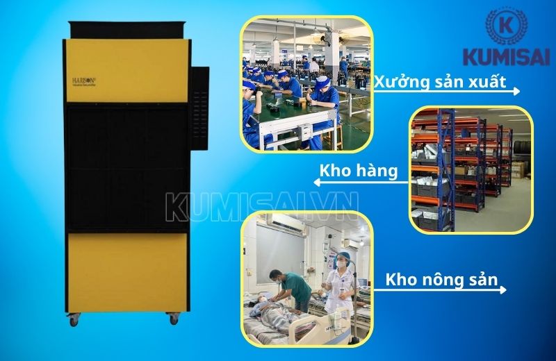 Những nơi nên dùng máy hút ẩm công nghiệp Harison HD-168DR
