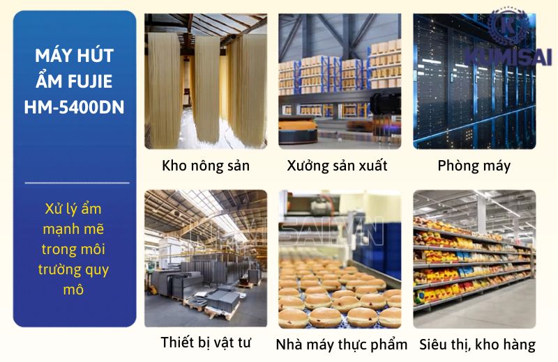 Những nơi nên lắp máy hút ẩm công nghiệp FujiE HM-5400DN