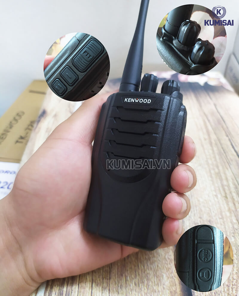 Hệ thống núm điều chỉnh bộ đàm dễ sử dụng 