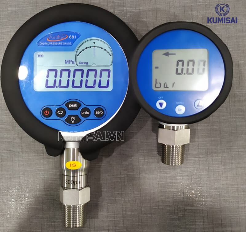 Loại đồng hồ đo áp khí nén điện tử 