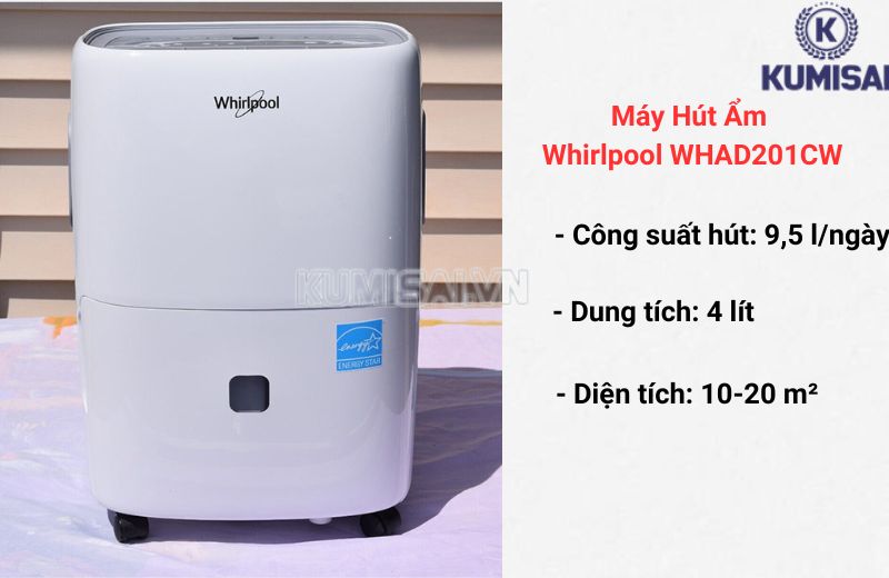 Whirlpool WHAD201CW phù hợp với không gian nhỏ