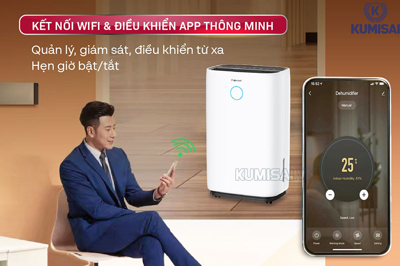 Kết nối máy với app thông minh trên điện thoại