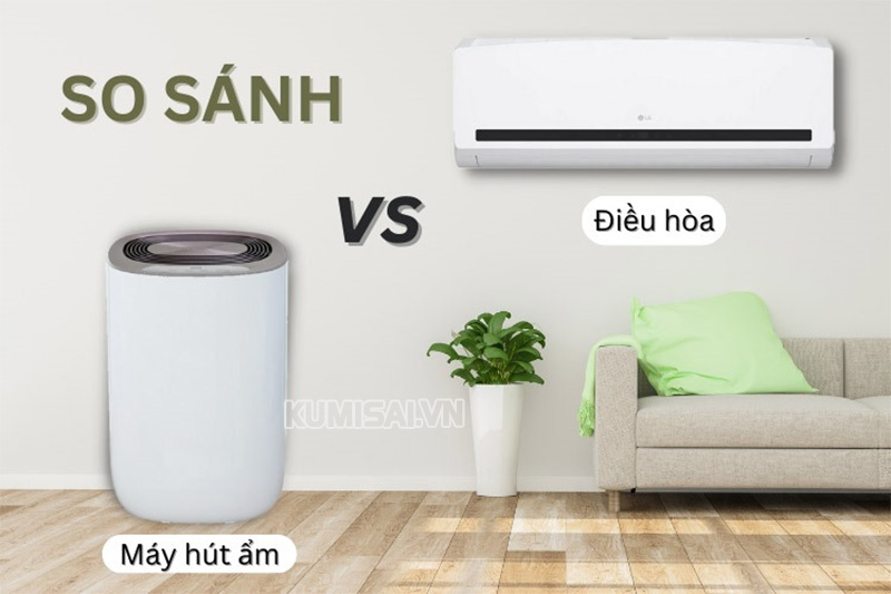 So sánh khả năng tiêu thụ điện năng giữa máy hút ẩm với điều hòa 