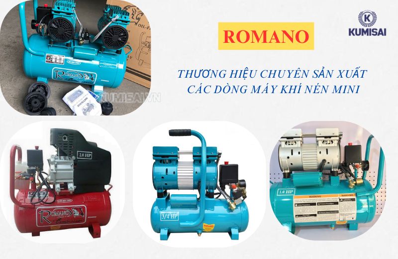 Romano - Thương hiệu chuyên sản xuất máy khí nén mini