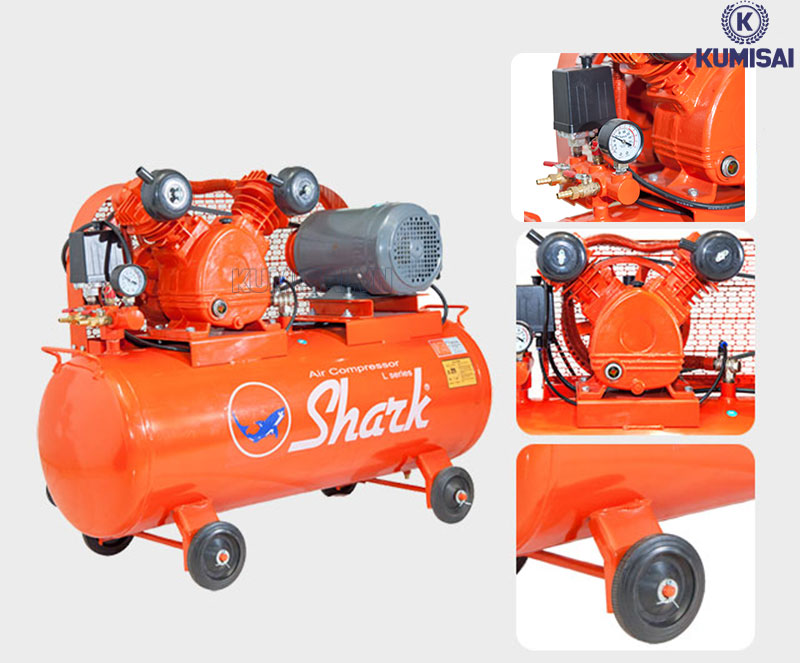 Cấu tạo máy nén khí có dầu piston Shark