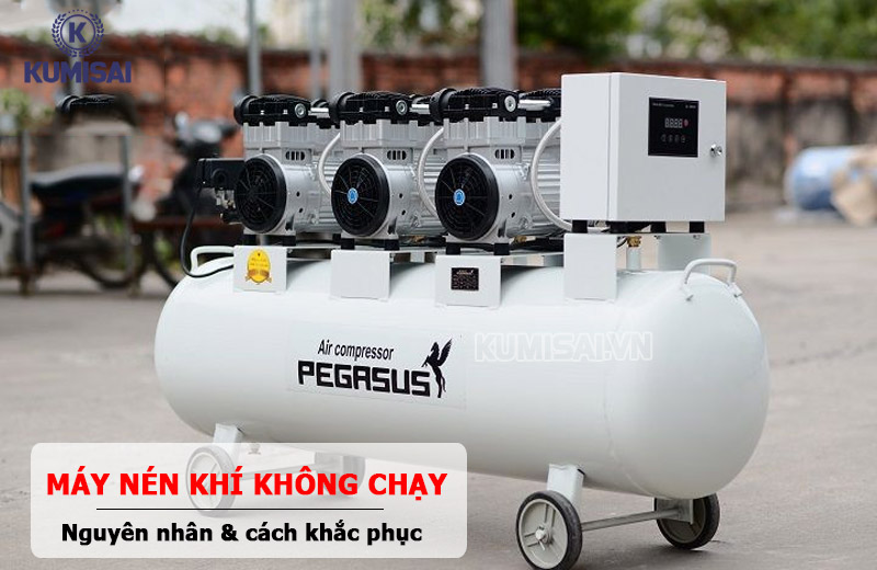 Máy nén khí không chạy: Nguyên nhân và cách khắc phục