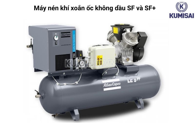 Máy nén khí xoắn ốc không dầu SF và SF+ hiệu suất lớn