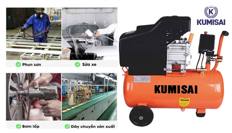 Ứng dụng máy bơm hơi 2hp