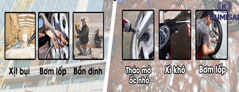 Các ứng dụng của máy nén khí 9 lít 