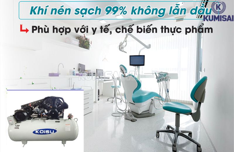 Máy nén khí xoắn ốc được ứng dụng trong nhiều lĩnh vực