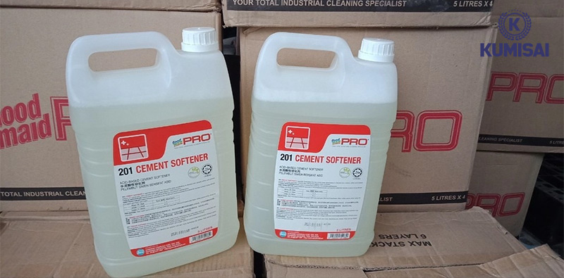 GMP 201 Cement Softener giúp xử lý nhanh các vết xi măng cứng đầu