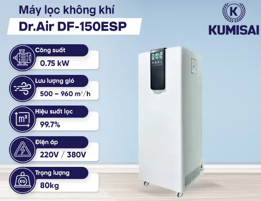 Máy lọc không khí cao cấp Dr.Air DF-150ESP - 2