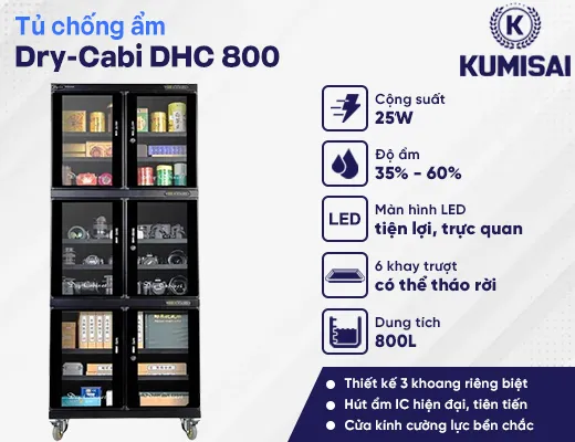 Tủ chống ẩm Dry-Cabi DHC 800 - 2