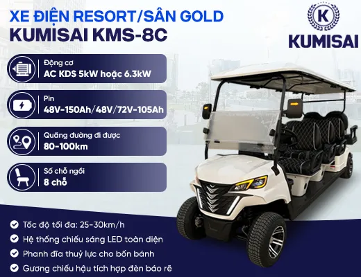 Xe Điện Resort/Sân Golf 8 chỗ Kumisai KMS-8C - 2