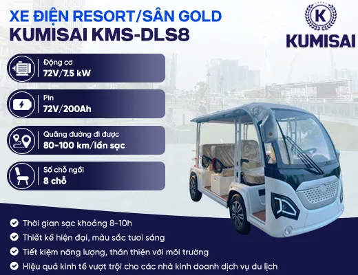 Xe điện chở khách du lịch Kumisai S8 KMS-DLS8 - 2