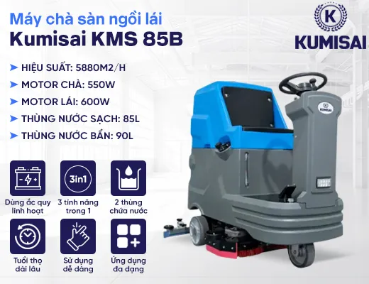 Máy chà sàn ngồi lái Kumisai KMS 85B - 2