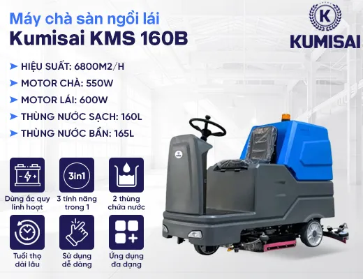 Máy chà sàn ngồi lái Kumisai KMS 160B - 2