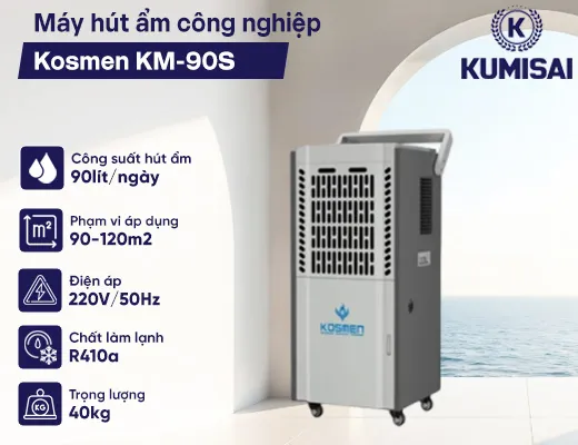Máy hút ẩm công nghiệp Kosmen KM-90S - 2