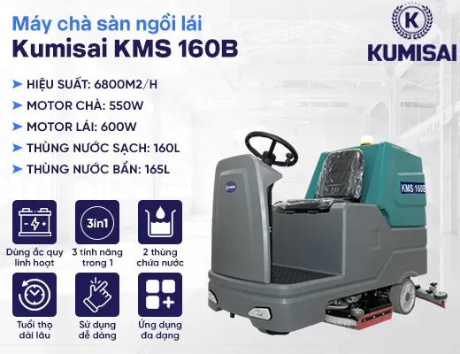 Máy chà sàn ngồi lái Kumisai KMS 160B - 2
