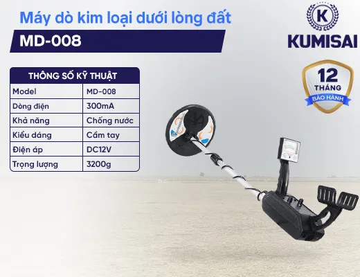 Máy dò kim loại dưới lòng đất MD-008 - 2