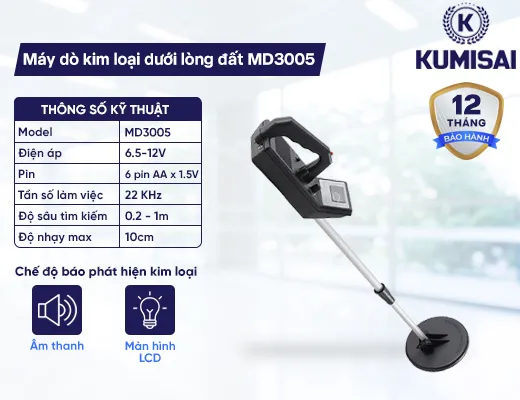Máy dò kim loại dưới lòng đất MD3005 - 2