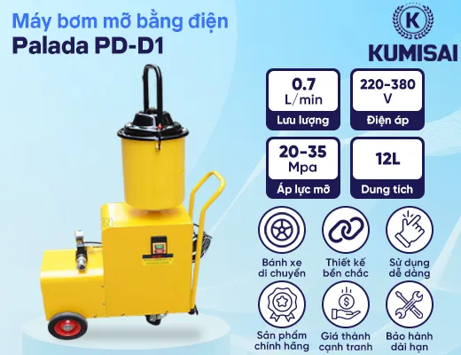 Máy bơm mỡ xe bằng điện Palada PD-D1 - 2