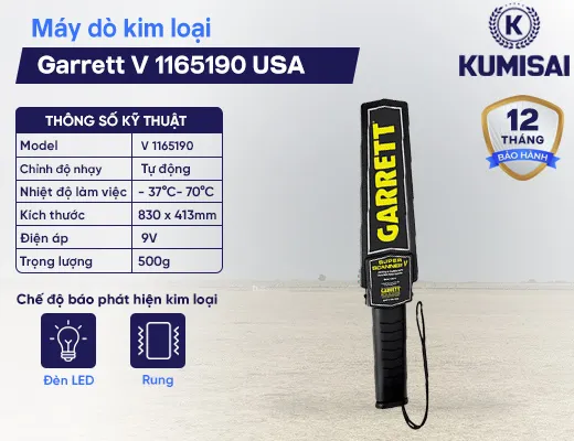 Máy dò kim loại Garrett V 1165190 USA - 2
