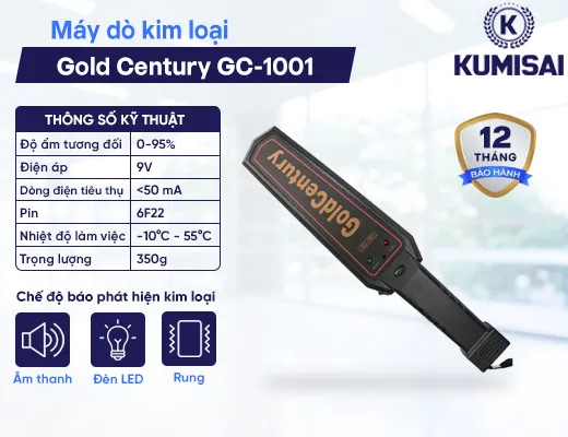 Máy dò kim loại Gold Century GC-1001 - 2