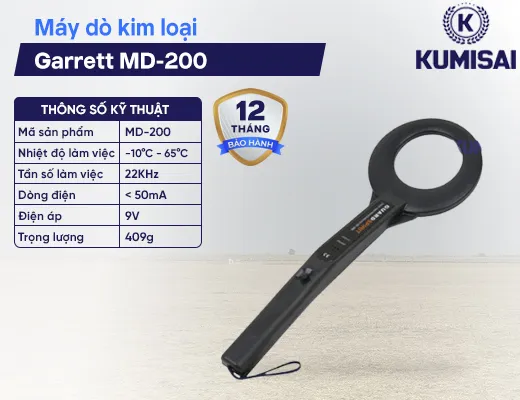 Máy dò kim loại cầm tay Garrett MD-200 - 2