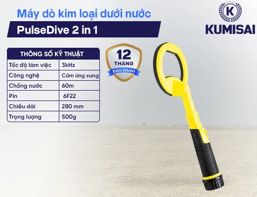 Máy dò kim loại dưới nước cầm tay PulseDive 2 in 1 - 2