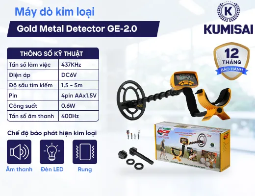 Máy dò kim loại giá rẻ Gold Metal Detector GE-2.0 - 2