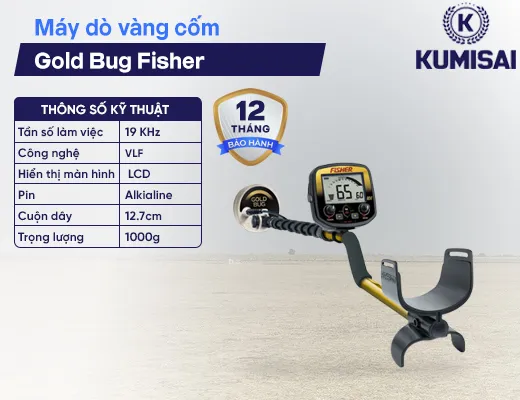 Máy dò vàng cốm Gold Bug Fisher - 2
