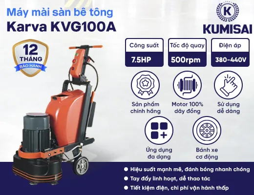 Máy mài sàn Karva KVG100A - 2