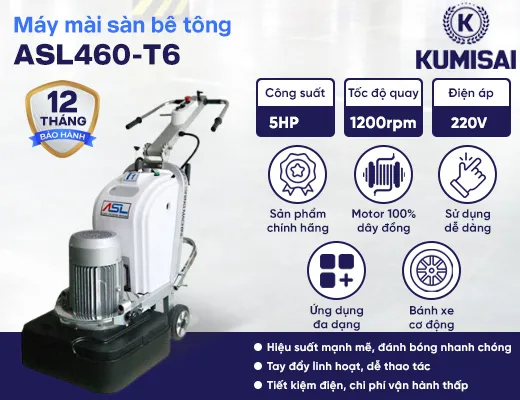Máy mài sàn bê tông ASL460-T6 - 2