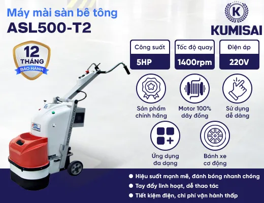 Máy mài sàn bê tông ASL500-T2 - 2