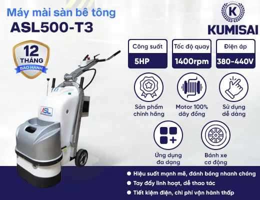 Máy mài sàn bê tông ASL500-T3 - 2