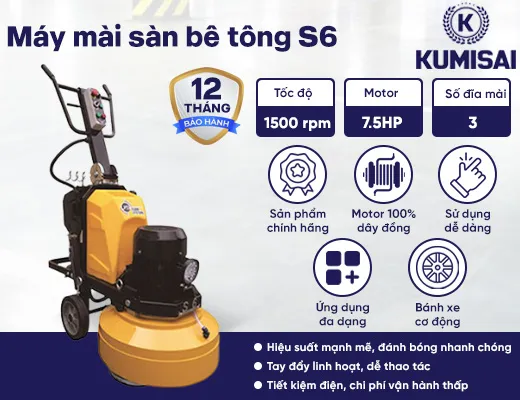 Máy mài sàn bê tông S6 - 2