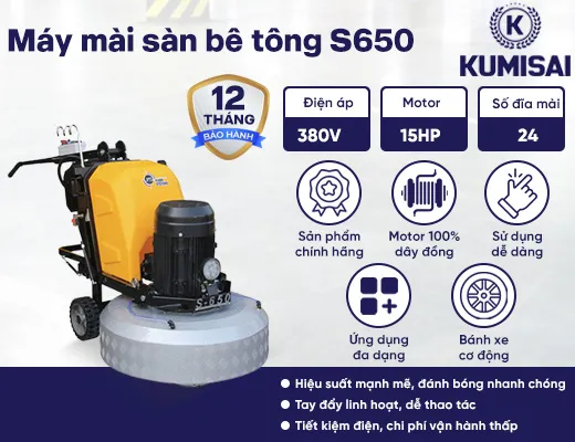 Máy mài sàn bê tông S650 - 2