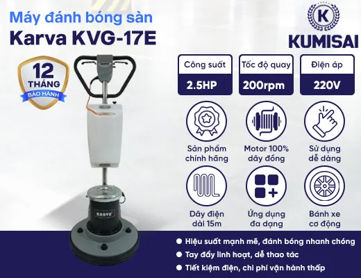 Máy mài sàn tạ công nghiệp Karva KVG-17E - 2